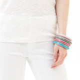 Light Pink Pebble Bangle - Swaziland