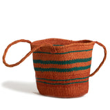 Orange Satchel with Emerald with Stripes - Kenya